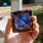 Orgonit Pyramide - Lapis Lazuli og Amethyst