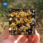 Orgonit Pyramide - Lapis Lazuli og Amethyst