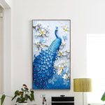 Diamond painting - Påfugl