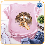 Sommer T-shirt med Leopard Print