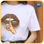 Sommer T-shirt med Leopard Print