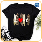 Sommer T-shirt med Leopard Print
