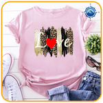Sommer T-shirt med Leopard Print