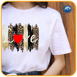 Sommer T-shirt med Leopard Print